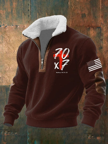 Men's Faith Textured Sweatshirt