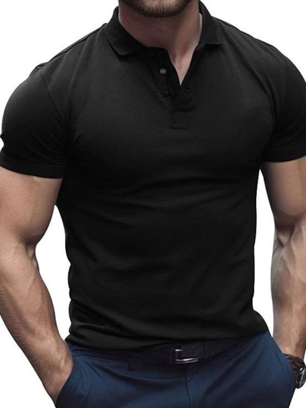 Short-sleeved CasualBusiness Style Polo Shirt