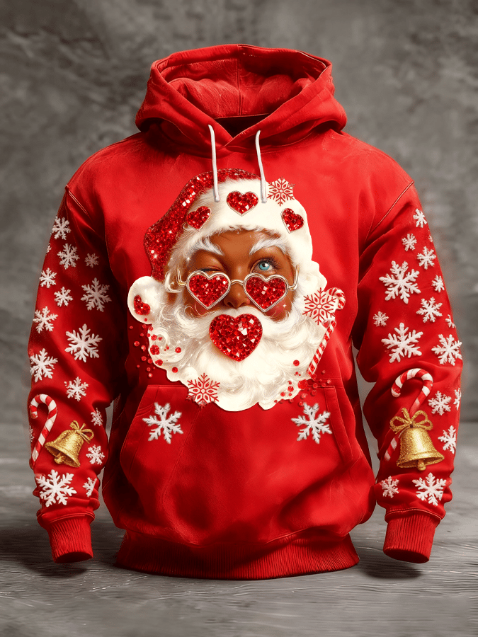 Men's Retro Christmas Print Pullover Sweatshirt