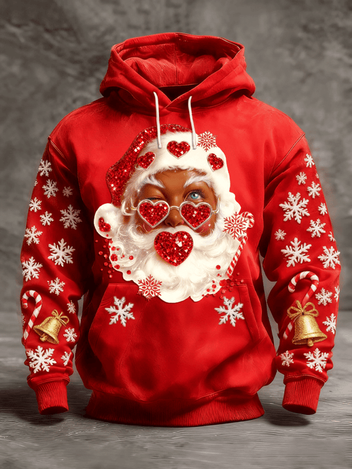 Men's Retro Christmas Print Pullover Sweatshirt