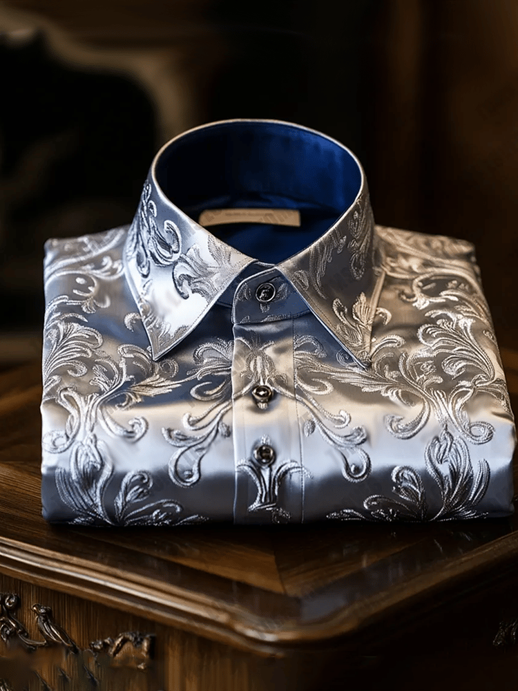 Men's Vintage Luxury Long Sleeve Shirt