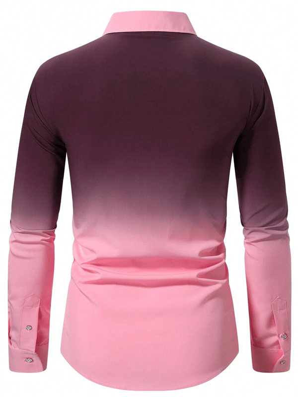Men's Business Casual Long Sleeve Shirt