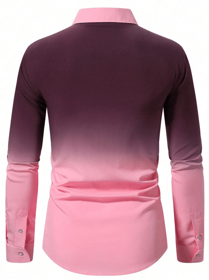 Men's Business Casual Long Sleeve Shirt
