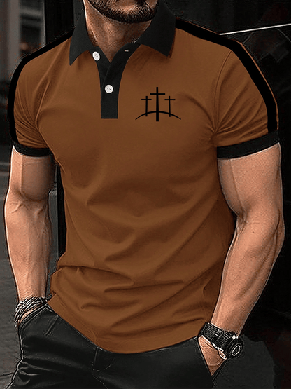 Men's Faith Print Polo Shirt