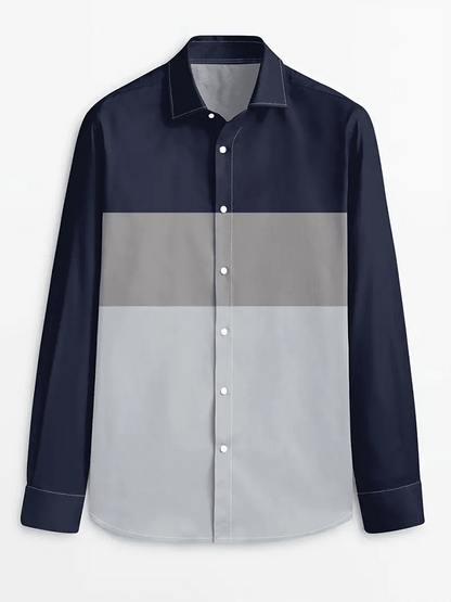 Men's Striped Business Casual Shirt
