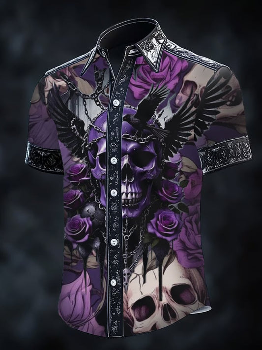 Men's Gothic Dark Short Sleeve Shirt