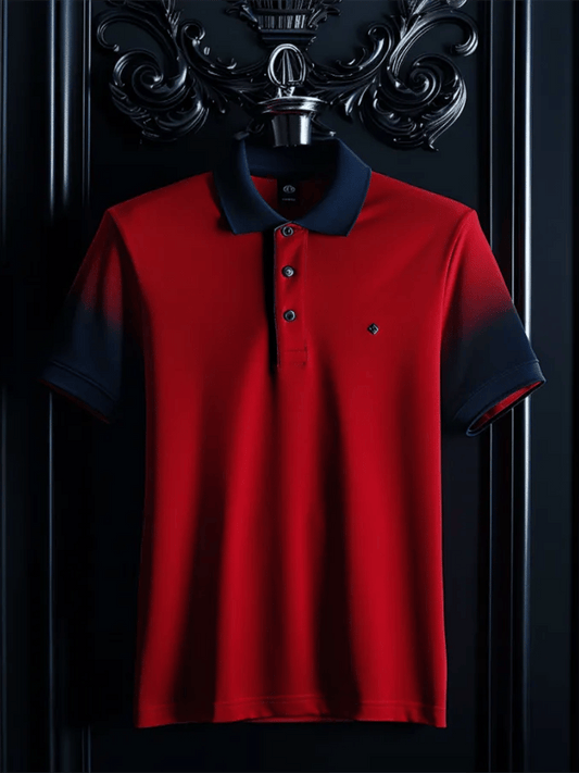 Men's Business Casual Button Short Sleeve Polo Shirt