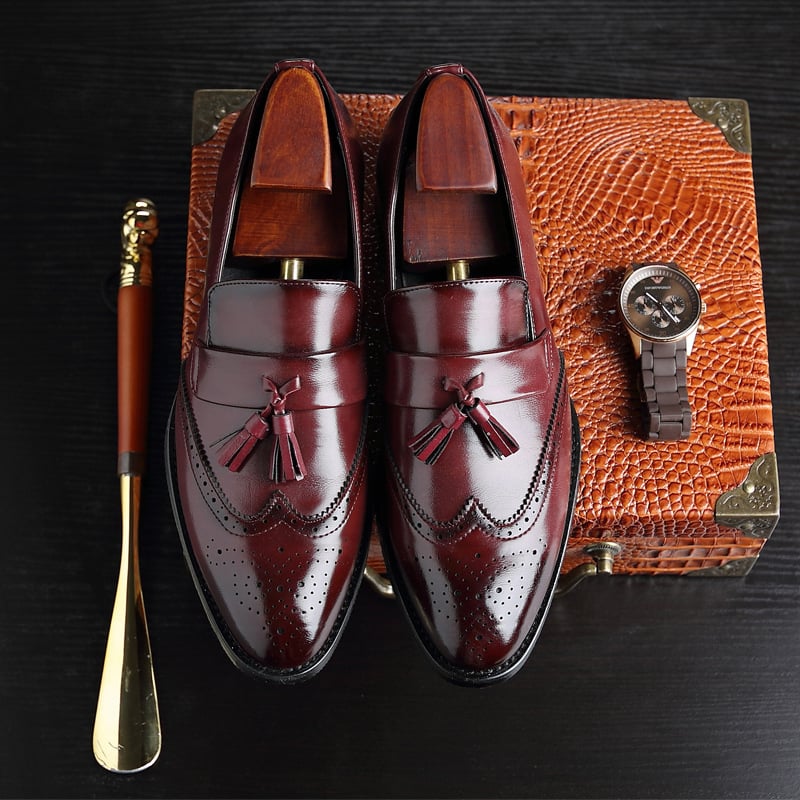 Men's Fashion Vintage Tassel Leather Shoes