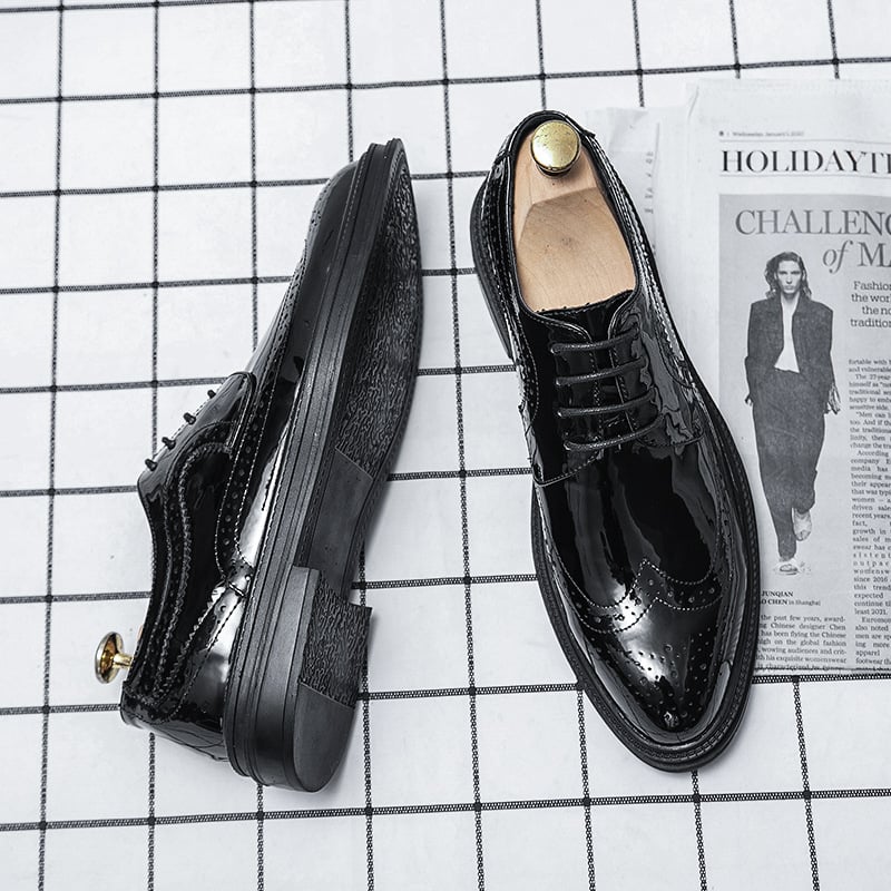 Fashionable British Comfortable Casual Pointed Toe All-Match Leather Shoes