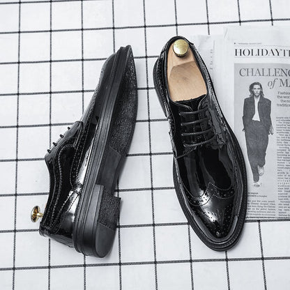 Fashionable British Comfortable Casual Pointed Toe All-Match Leather Shoes