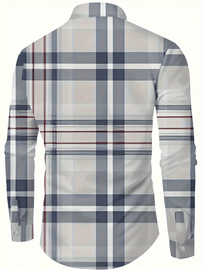 Men's Plaid Business Casual Shirt