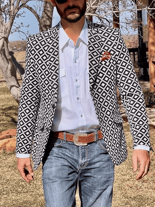 Men's slim fit casual suit