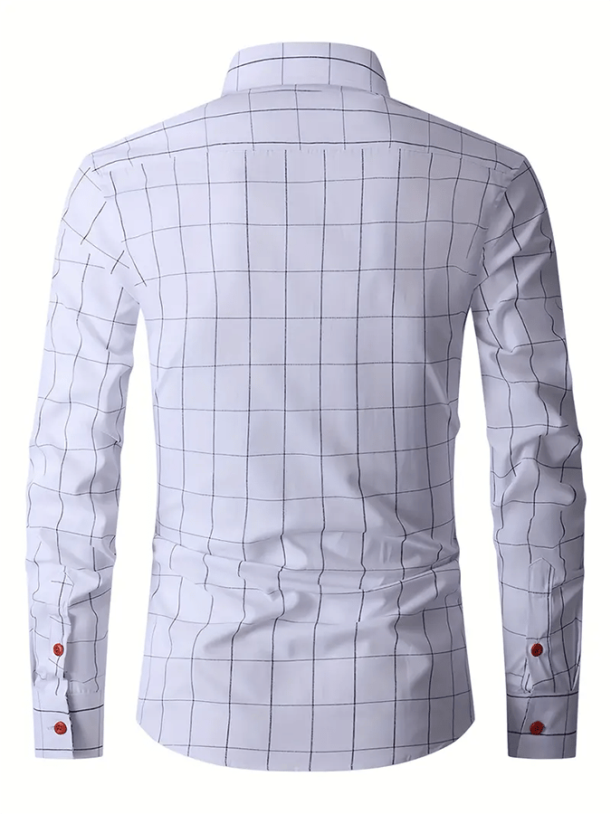 Men's Plaid Business Casual Shirt