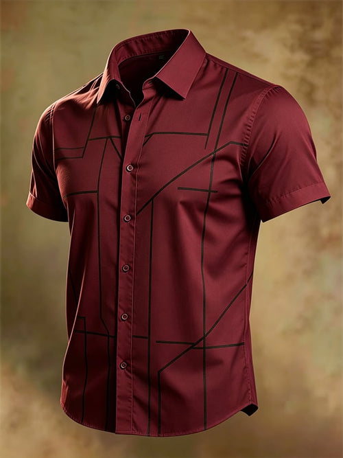 Men'S Short-Sleeve Business Shirt