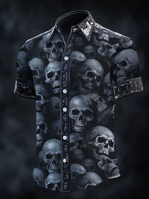 Men's Gothic Dark Short Sleeve Shirt