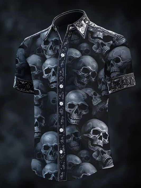 Men's Gothic Dark Short Sleeve Shirt