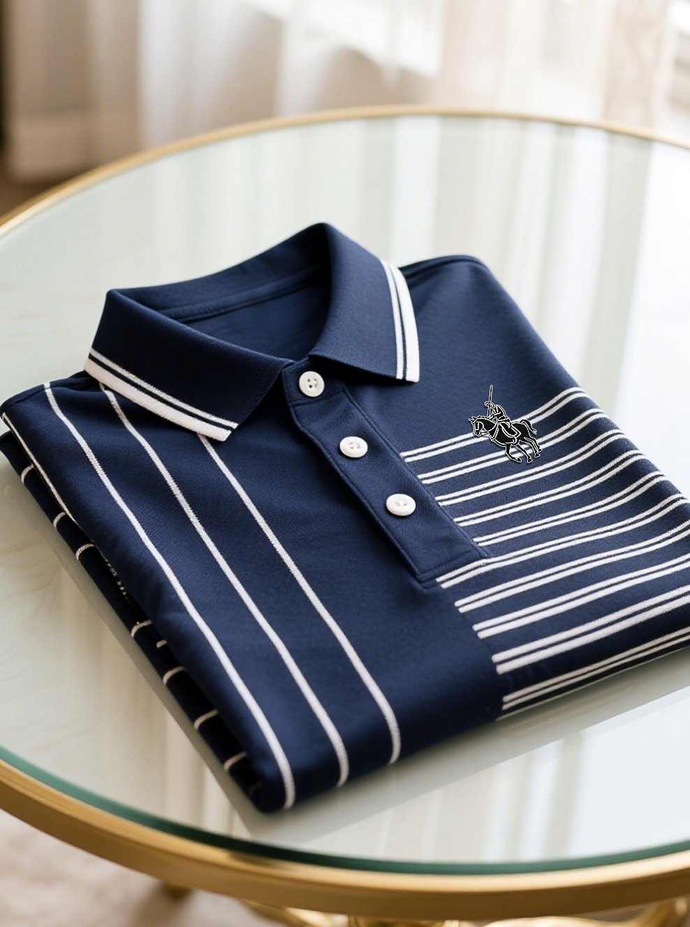 Men's Business Union Jack Casual Button Short Sleeve Polo Shirt