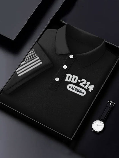 Men's Veteran Print Polo Shirt