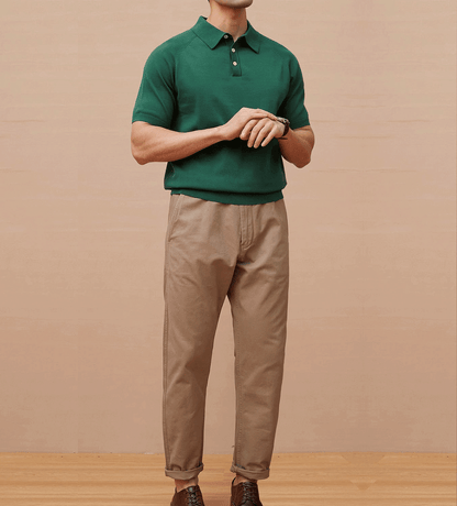 GentleKnit Short Sleeve Knitted Polo