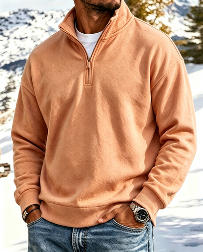 Mivanity Outdoor All-Terrain Zip-Front Polo Sweatshirt