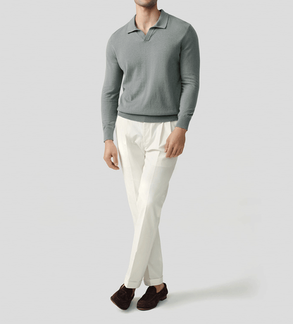 GentleKnit Polo Sweater