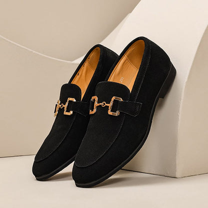 Fashion Solid Color Decorative Design Casual Leather Shoes