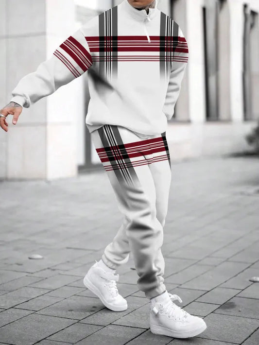 Relaxed Zipper Long Sleeve Two Piece Set