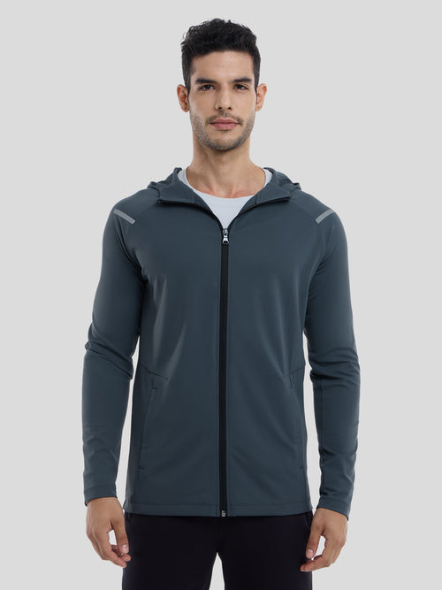 SmoothBlend Quick Dry Sports Fitness Hooded Jacket