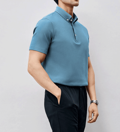 BreezeLuxe Breathable Piqué Short Sleeve Polo