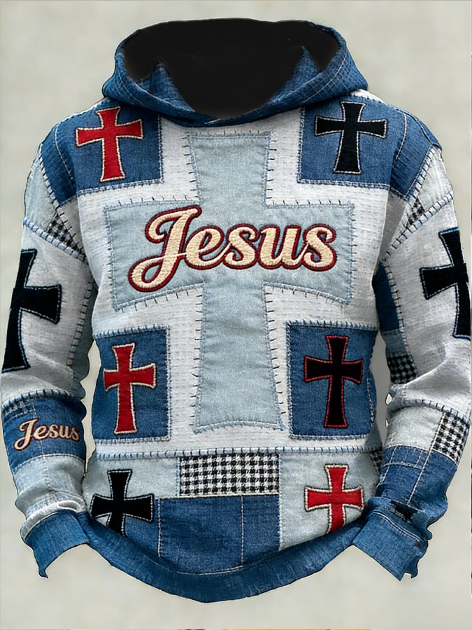 Men's Faith Printed Hoodie-Fast Shipping