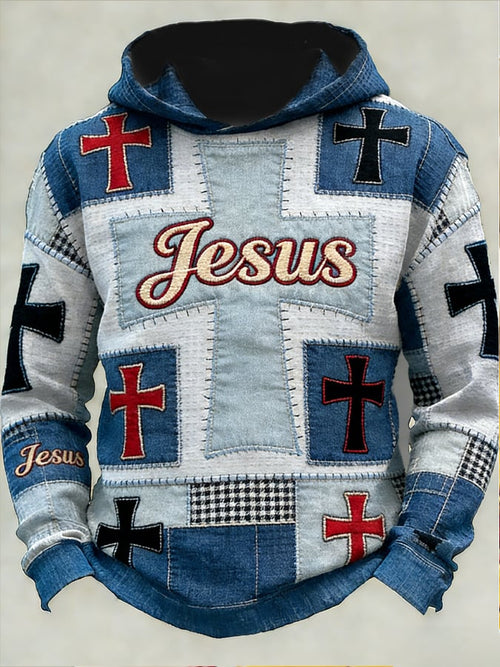 Men's Faith Printed Hoodie-Fast Shipping