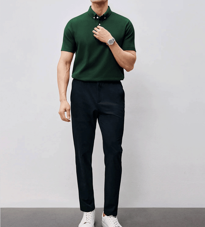 BreezeLuxe Breathable Piqué Short Sleeve Polo