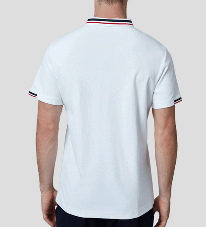 Classic Jacquard Collar Polo Shirt