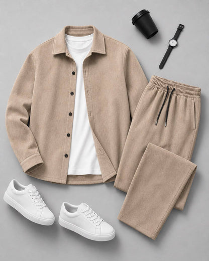 Men's Long-Sleeve Shirt and Pants Set