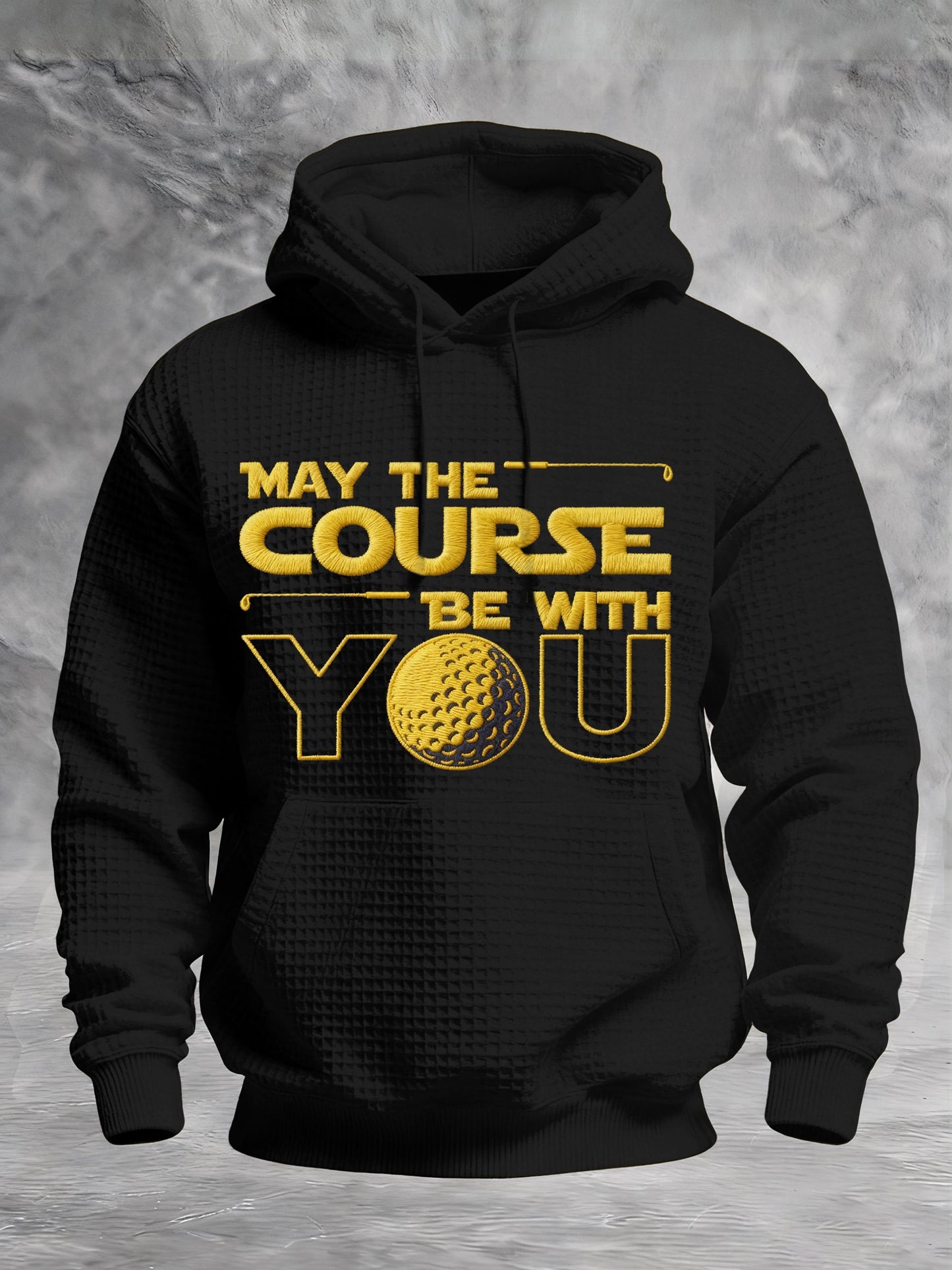Men's Winter Golf Enthusiast Printed Hooded Top