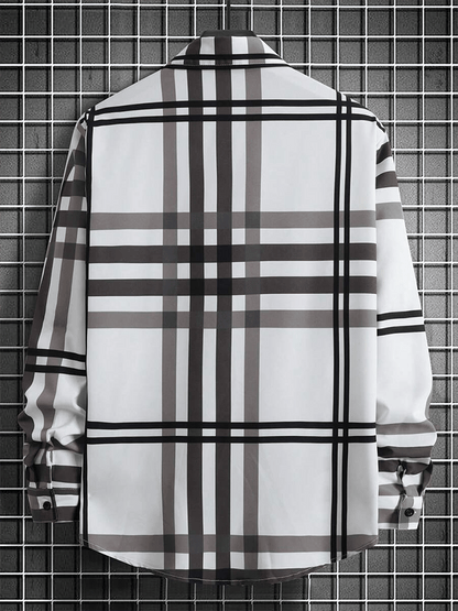 Men's Plaid Business Casual Shirt