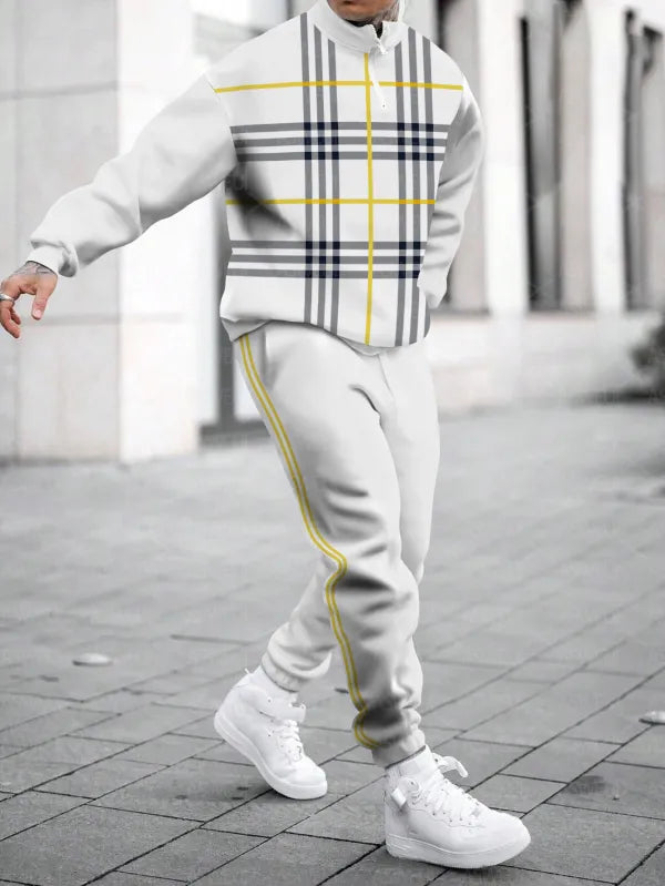 Relaxed Zipper Long Sleeve Two Piece Set