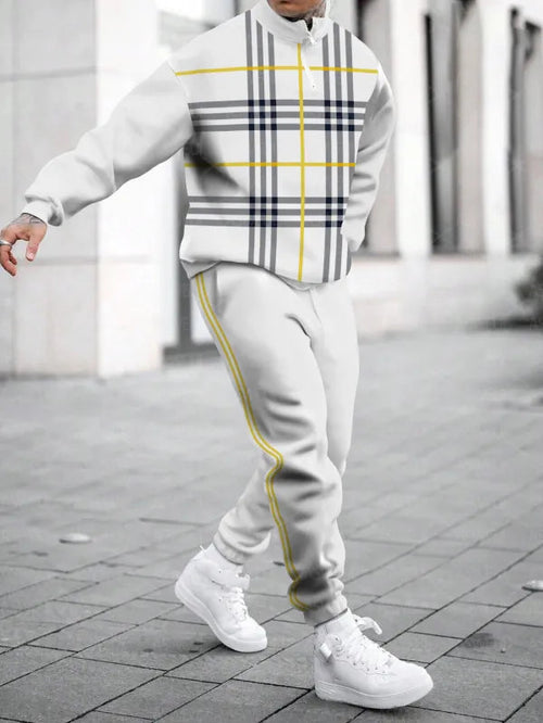 Relaxed Zipper Long Sleeve Two Piece Set