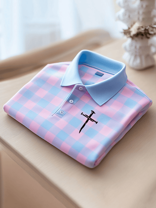 Men's Faith Printed Casual Short Sleeve Polo Shirt