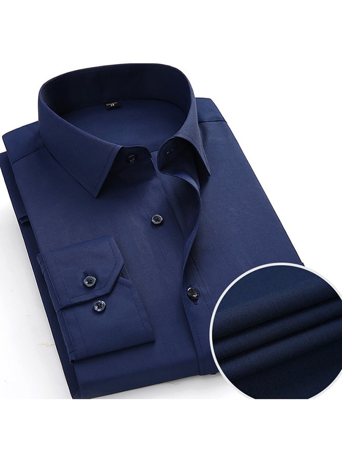 Men's Business Non-Iron Shirt With Pockets