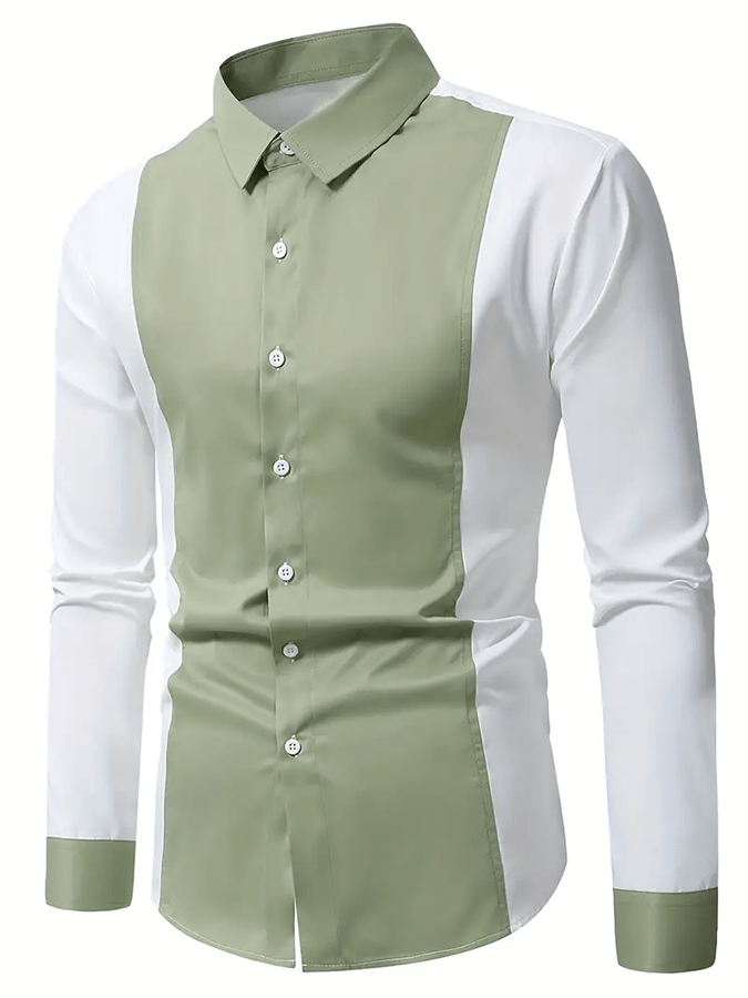 Men's Striped Business Casual Shirt