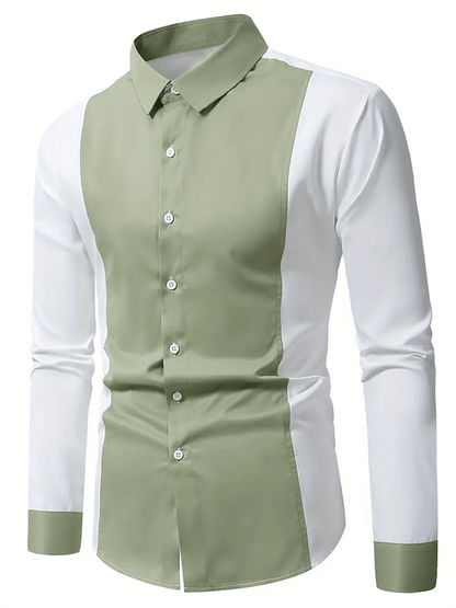 Men's Striped Business Casual Shirt