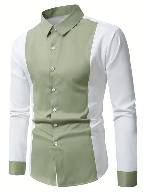 Men's Striped Business Casual Shirt