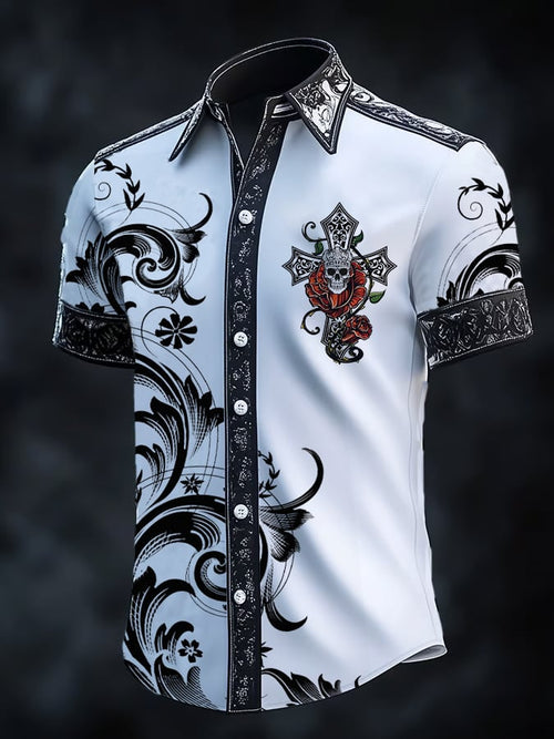 Men's Retro Gothic Dark Shirt