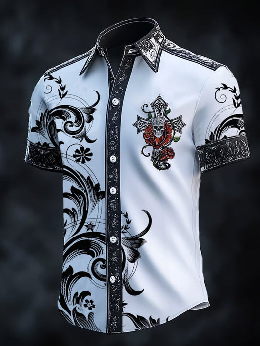 Men's Retro Gothic Dark Shirt