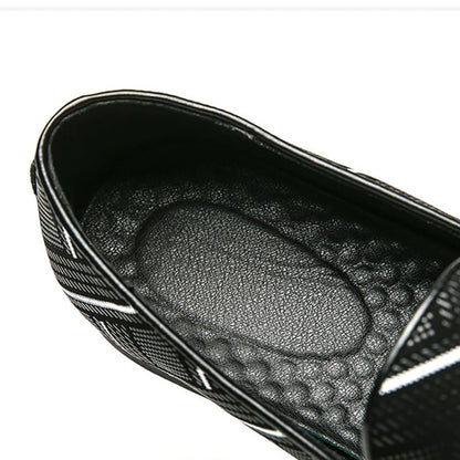 Men'S Fashion All-Match Ethnic Style Casual Leather Shoes