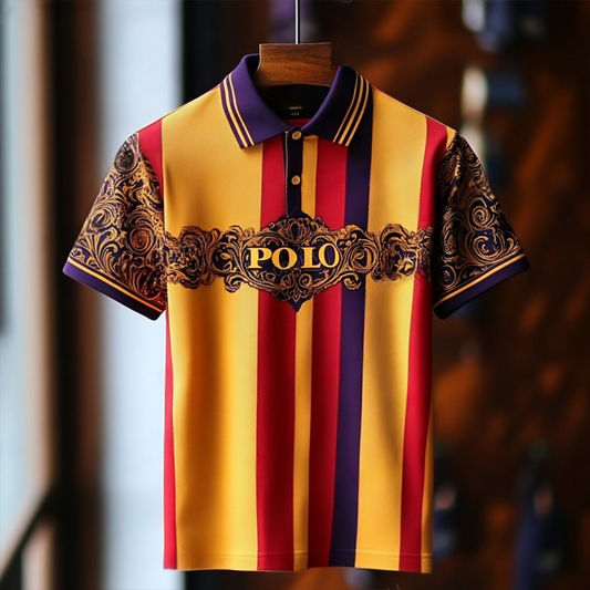 Luxury Business Casual Vacation Short Sleeve POLO Shirt