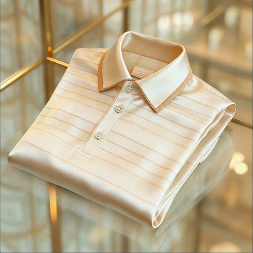 Men's Business Casual Button Short Sleeve Polo Shirt