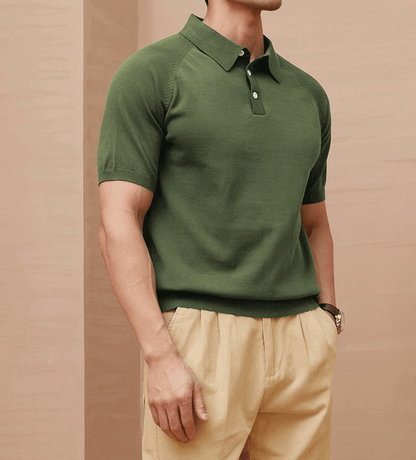 GentleKnit Short Sleeve Knitted Polo