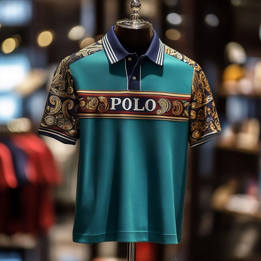 Luxury Business Casual Vacation Short Sleeve POLO Shirt